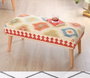 Atelier Del Sofa Banco Crema 91x42x46cm Algodón Lino Patas Haya Elegante y Cómodo